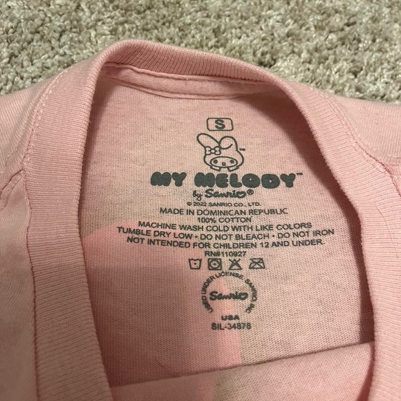 Sanrio Pink My Melody Kids T-Shirt - Picture 6 of 6